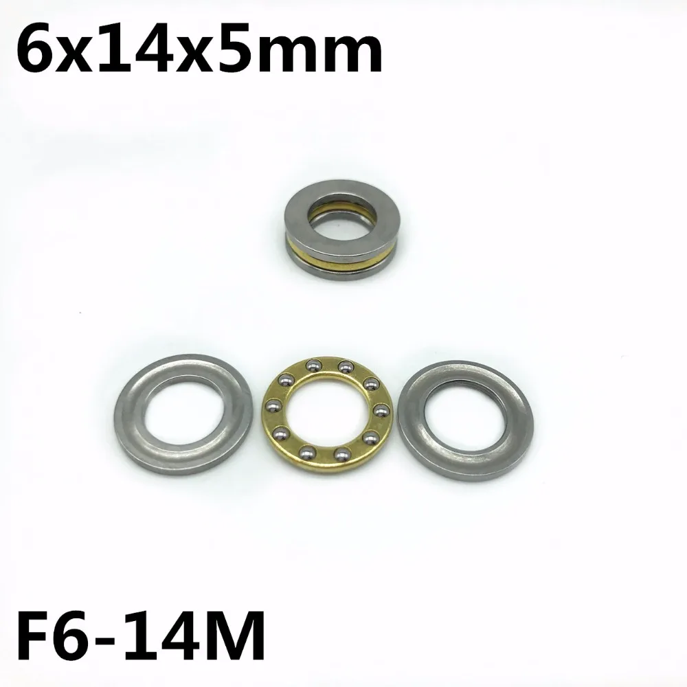 10Pcs F6-14M 6x14x5mm Axial Ball Thrust Bearing plane thrust ball bearing High quality