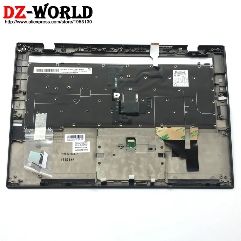 New/Orig US Backlit Keyboard for Lenovo Thinkpad X1 Carbon 2nd 20A7 20A8 with Palmrest Bezel Touchpad 04X5570 04X6525 0C45069