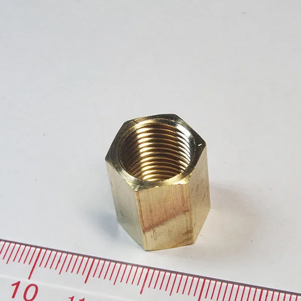 30 Stück 1/8" 1/4" 3/8" 1/2" G-Gewinde Messing-Rohrverschraubungen Sechskantmutter Stangenverbinder Vollbohrung – Detail 3