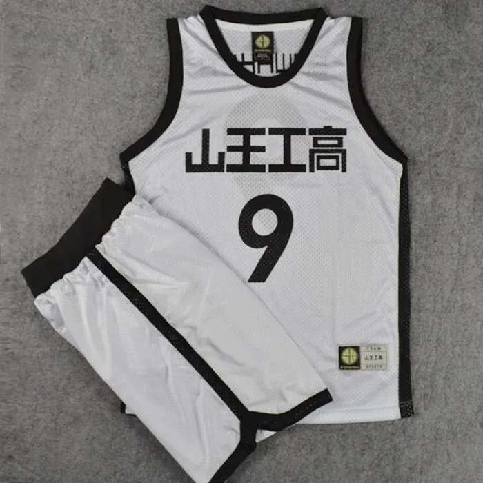 Sommer Anime NO.9 Sawakita Eiji Jersey Frauen Männer Sportswear Schule Basketball Uniform Anzüge Cosplay Kostüm Top + Shorts