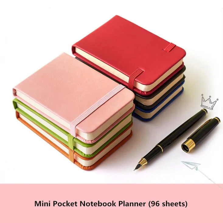 Sharkbang 96 Sheet A7 PU Pocket Fruit Color Notebook Journal Monthly Weekly Daily Planner Study Work Memo Pads Agenda Stationery