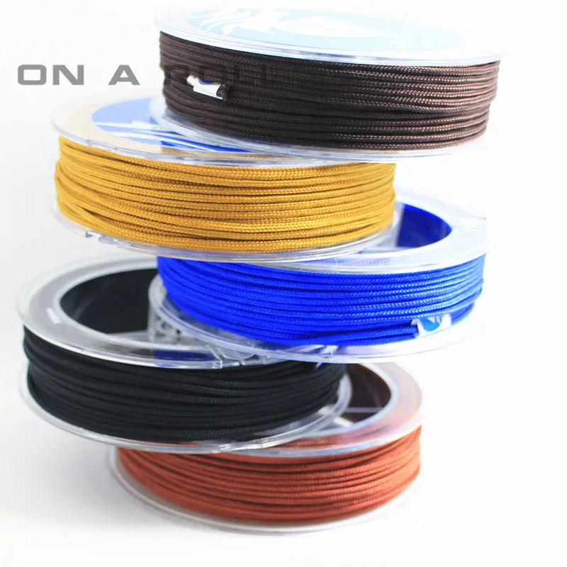 

1.5mm Nylon Cord Thread Chinese Knot Macrame Cord Bracelet Braided String DIY Tassels Beading 14m/roll 14 color