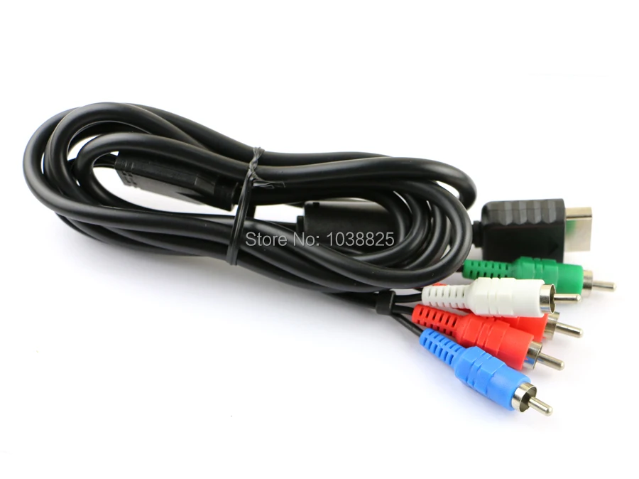 20pcs/lot 1.8m 6FT HDTV AV Audio Video Component Cable for PS2 PS3 Game cable Cord Audio Video Component Cables for PS2 PS3