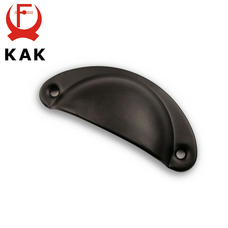 KAK 10pcs Retro Metal Kitchen Drawer Cabinet Door Handle And Furniture Knobs Handware Cupboard Antique Brass Shell Pull Handles