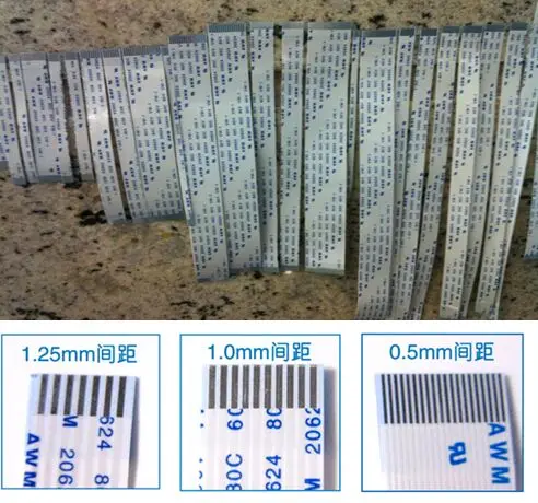 FFC Cable 12P 0.50mm  Pitch FPC/FFC Jumper, Same Side Contacts (Type A), 12 Circuits, 100mm Cable Length,China-made