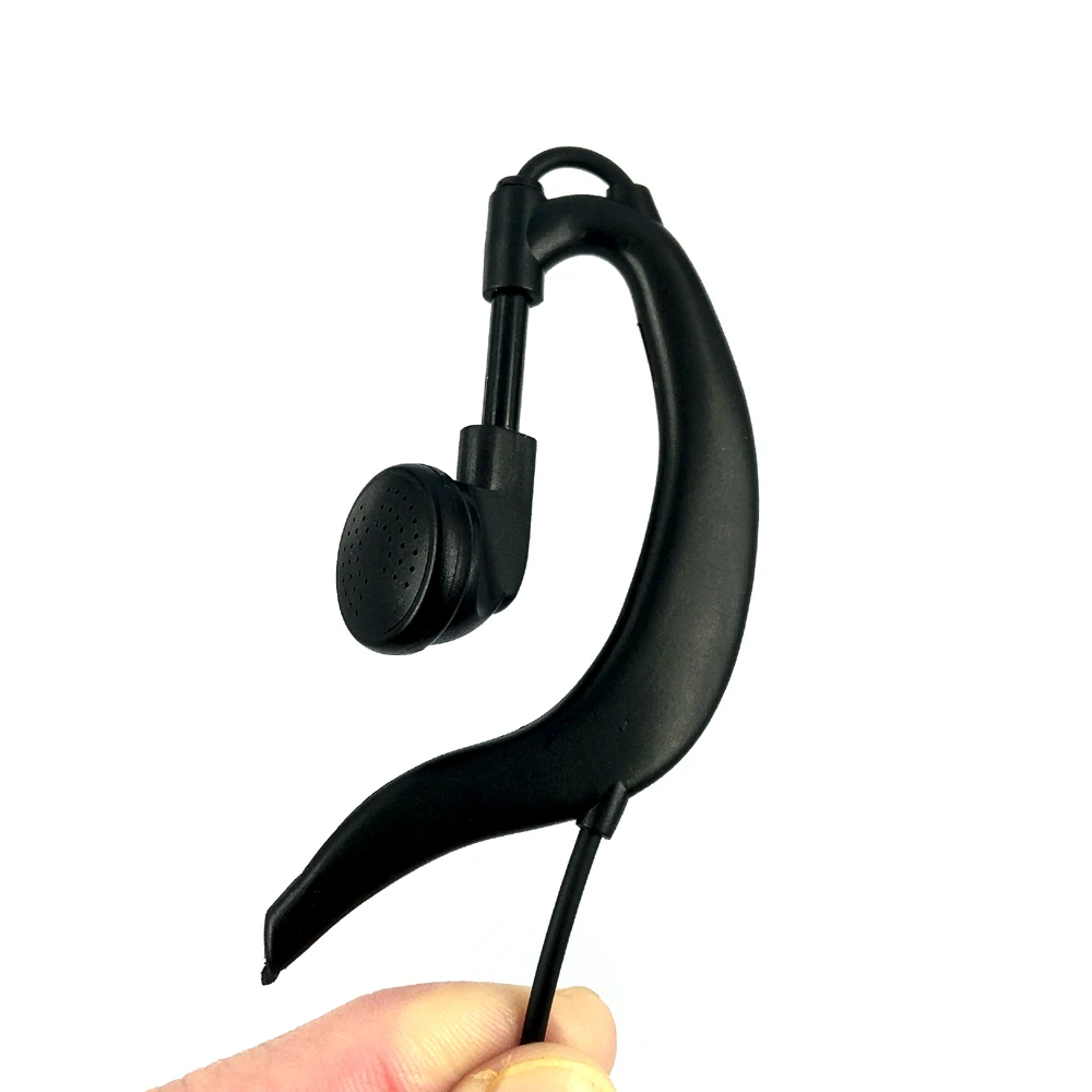 Curve Earpiece Headset Mic for Motorola XIR P8268 P8260 P8200 APX4000 APX2000 APX6000 XPR6300 MTP6550 Walkie Talkie Ear Hook