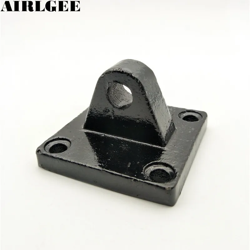 CA63 75mm x 75mm Rectangle Base Pivot Cylinder Clevis Mounting Bracket for SC Series 63mm Bore Air Cylinder