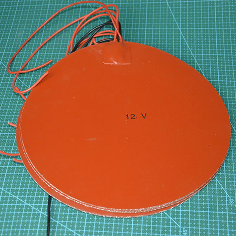 120mm /150mm /160mm /180mm /200mm /250mm /300mm Round silicon rubber heating plate Heater heating pad Kossel 3D printer parts