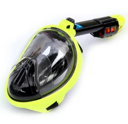 Maschere per lo Snorkeling a pieno facciale vista panoramica Anti-appannamento Anti-perdita nuoto Snorkel Scuba maschera subacquea compatibile GoPro