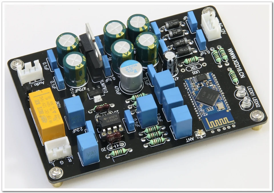 double AC12-15V HI-FI NE5532 + Bluetooth CSR8635 Audio receiving module stereo amplifier board