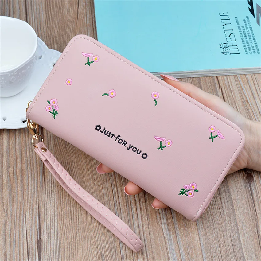 2019 Women's Wallet New RFID Theft Top Quality Stone Purse Long Handbag ID Fashion Card Holder Purses Clutch Gift Price W404