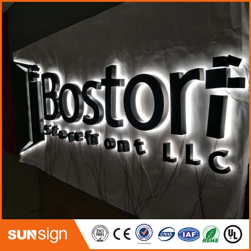 Mall stores LED backlit signs backlit led letters