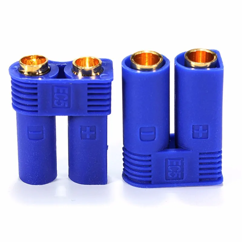 10 pairs / lot EC5 Style 1 Male / 1 Female Connector and 2 Male / 2 Female 5MM Bullet Plugs Adapter DZ0102