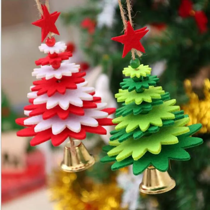 10PCS Christmas Decorations Xmas Tree Bell  Christmas Bell Ornaments Christmas Decorations for Home