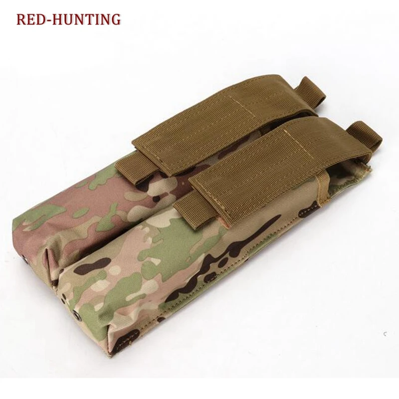P90 UMP45 Tactical Hunting Pouch Bag MOLLE Magazine Pouch Bag 1000D Nylon Double Stack Ammo Bag Mag Carrier Utility Case