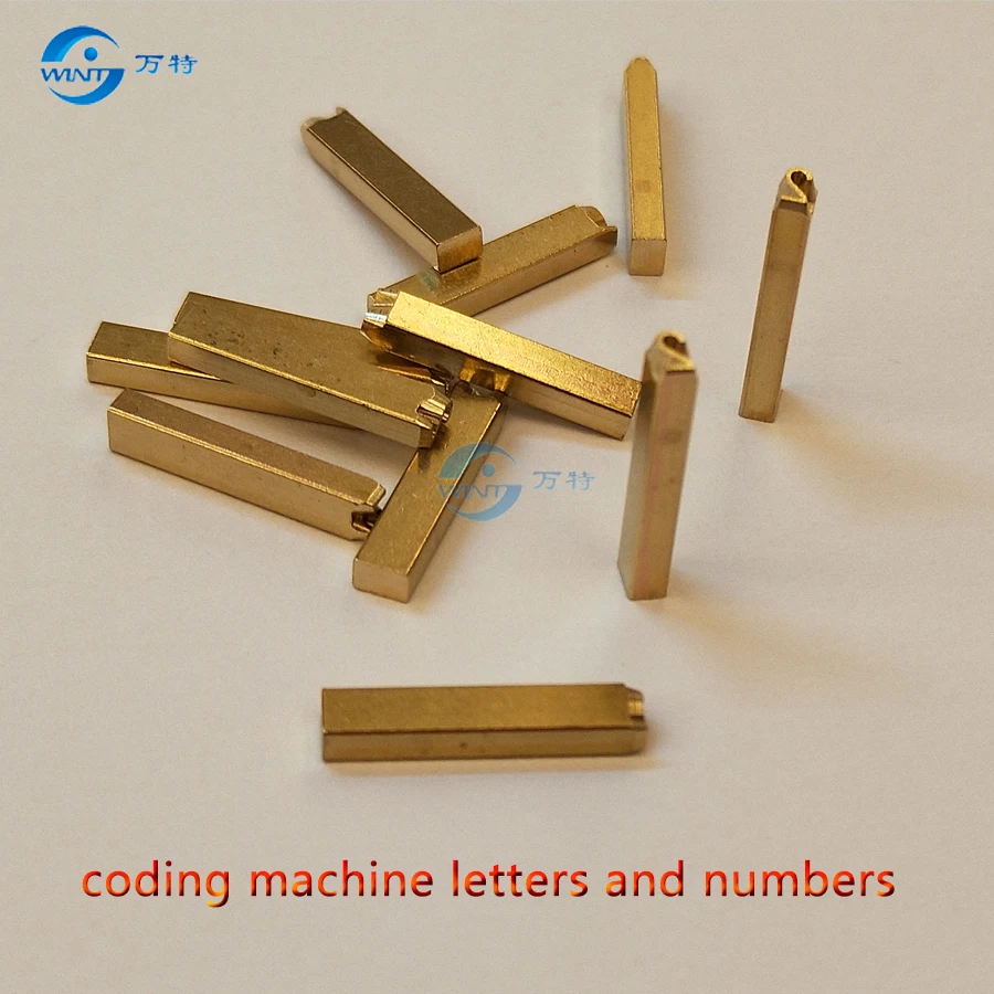 Free shipping 2*3*15mm,Hot stamping letters and numbers ,Copper , date , metal typewriter for coding machine  date code printer