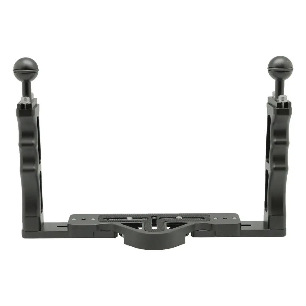 Hot! dưới nước Khay Vỏ Cánh Tay đối Gopro Action Máy Ảnh Chủ Đúp Grip Dive cho Canon Nikon Sony Fujifilm Olympus