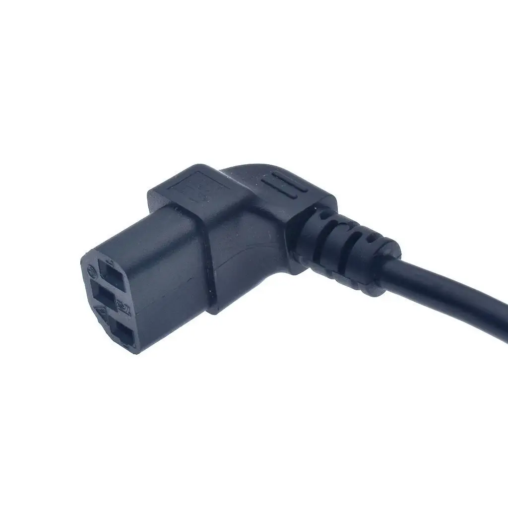 Power Cord Schuko CEE7/7 Male Plug to IEC320-C13 Female Right Angled Power Adapter Cable For Wall Mount TV