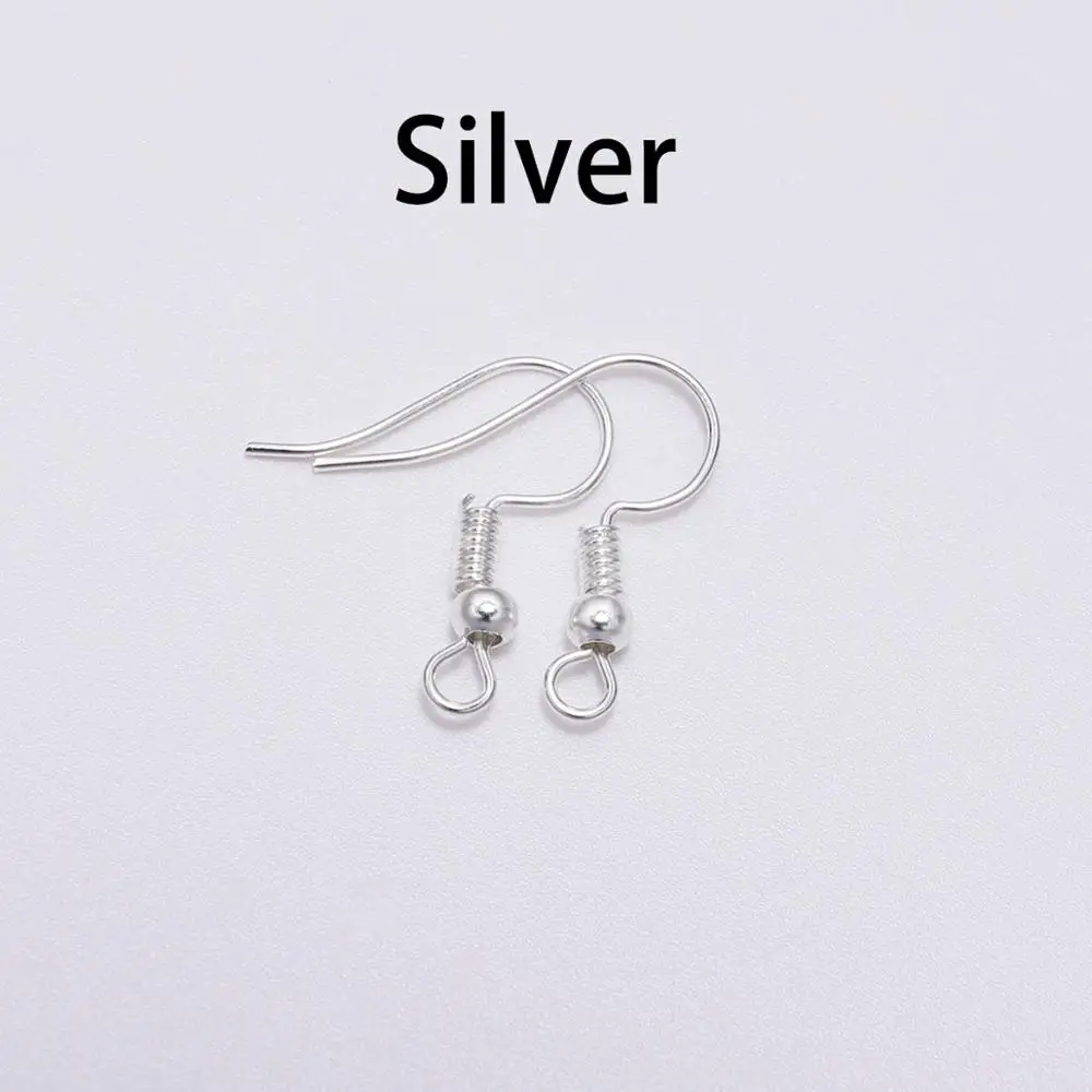 100pcs/lot 20x17mm DIY Earring Wires Earrings Hooks For Jewelry Making Findings Accessories Iron Hook Earwire Jewelry