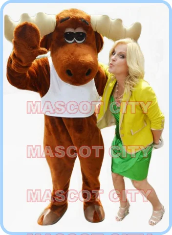 mascot christmas reindeer moose mascot costume cartoon deer custom anime cosplay kits mascotte fancy dress carnival costume 2548