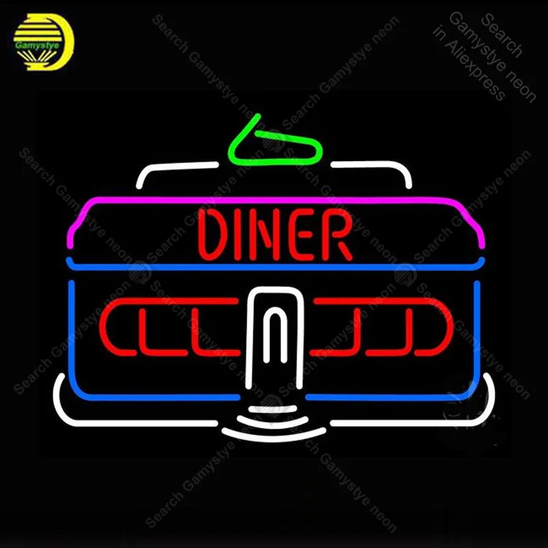 

Neon Sign for Diner Car Outdoor Neon Bulb Sign Display Beer Bar Light up wall sign Accesaries decor Room Custom nein sign Lamp