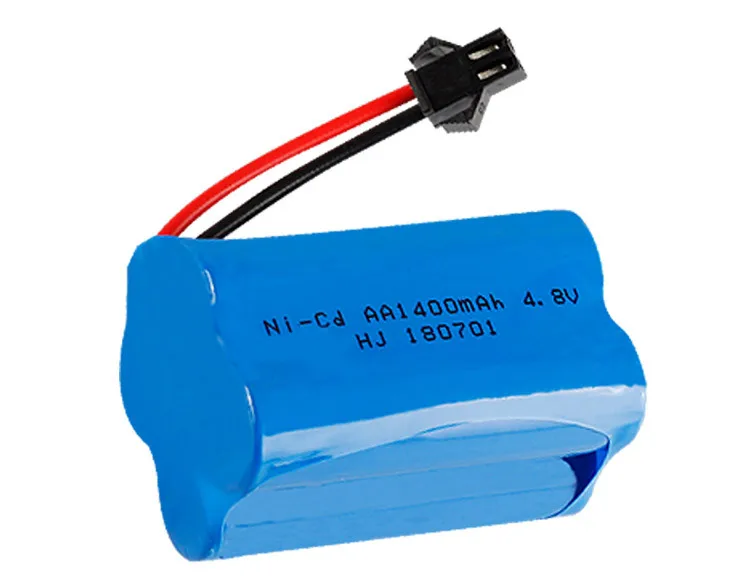 4.8V 1400Mah Ni-Cd Batterij + 4.8V Usb Charger Nicd Aa 4.8V Oplaadbare Batterij voor Rc Auto 4.8V Rc Boot Speelgoed Batterij