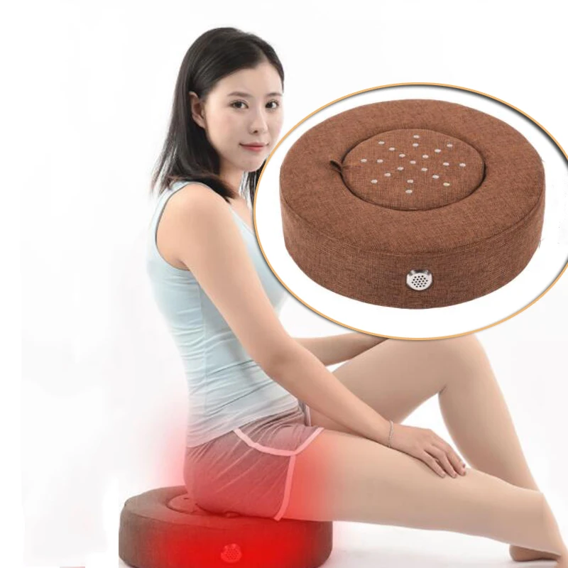 

Moxibustion Therapy Cushion With Moxa Burner Box With Burning Moxa Stick For Yoga, Body Relax Acupuncture Soft Heat