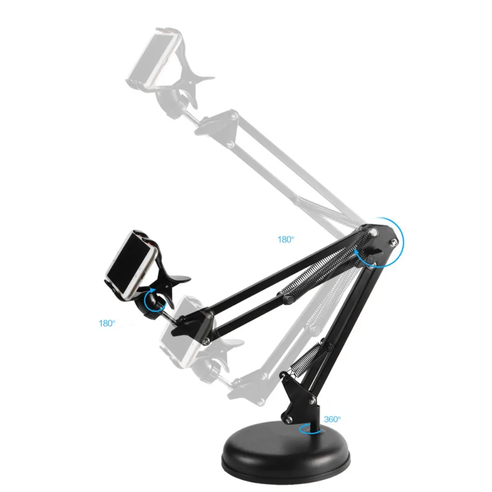 New Foldable Phone Holder Desktop Stands Brackets Lazy Mobile Phone Holder Tripods Mount for Recording Live Video Bloggers image 5