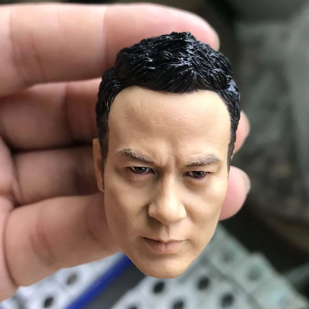 

For collection 1/6 Scale Male Head Sculpt Simon Yam head Yam Tat-wah head carving Head Carvings Toys Gift for 12inches male body