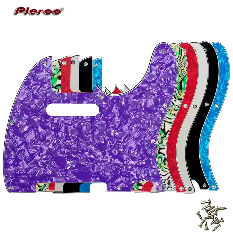 Pleroo Custom Guitar Parts -* For US Standard 8 Screw Holes 62‘’Year Tele Telecaster Guitar Pickguard Scratch Plate,Multicolor