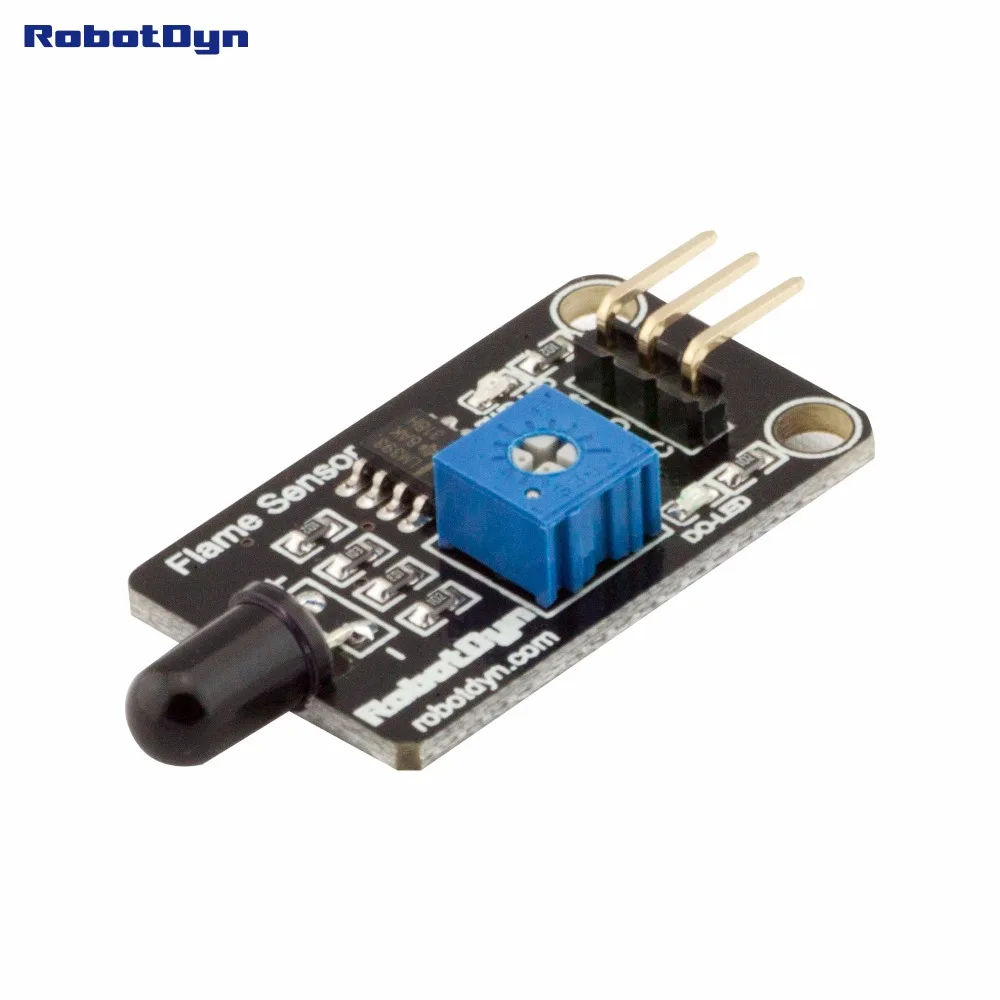 Flame/ Fire Sensor with analog output, compatible for Arduino, STM32, RAspberry PI projects