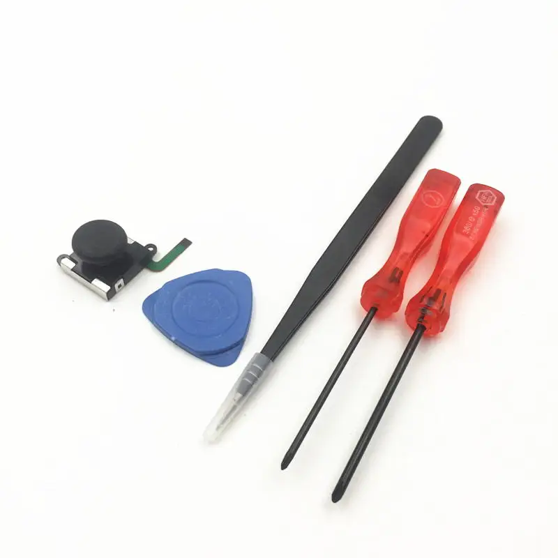 10 PCS a lot Screwdriver Opening Repair Tools Kit 3D D Rocker Joystick analogue stick for J-o-y-Con Controller for Switch