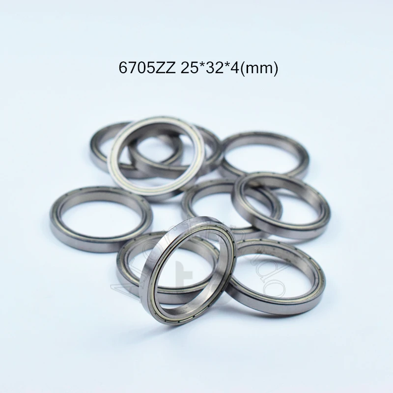 Bearing 10pcs 6705ZZ 25 x 32 x 4(mm)  chrome steel Metal Sealed High speed Mechanical equipment parts