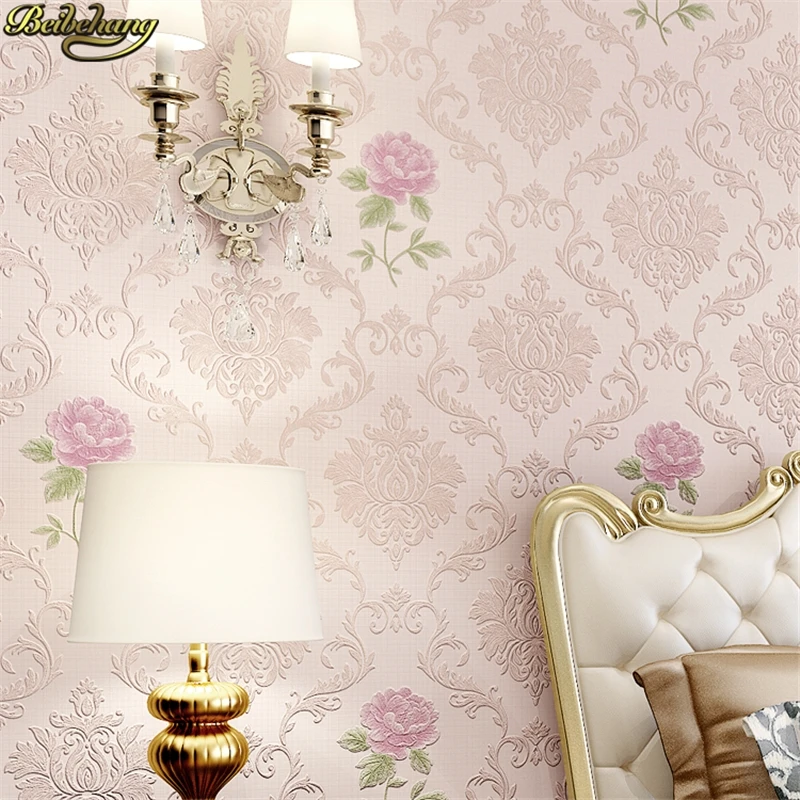 beibehang wallpaper dedicated carved living room bedroom wallpaper European - style large TV background wallpaper Epic