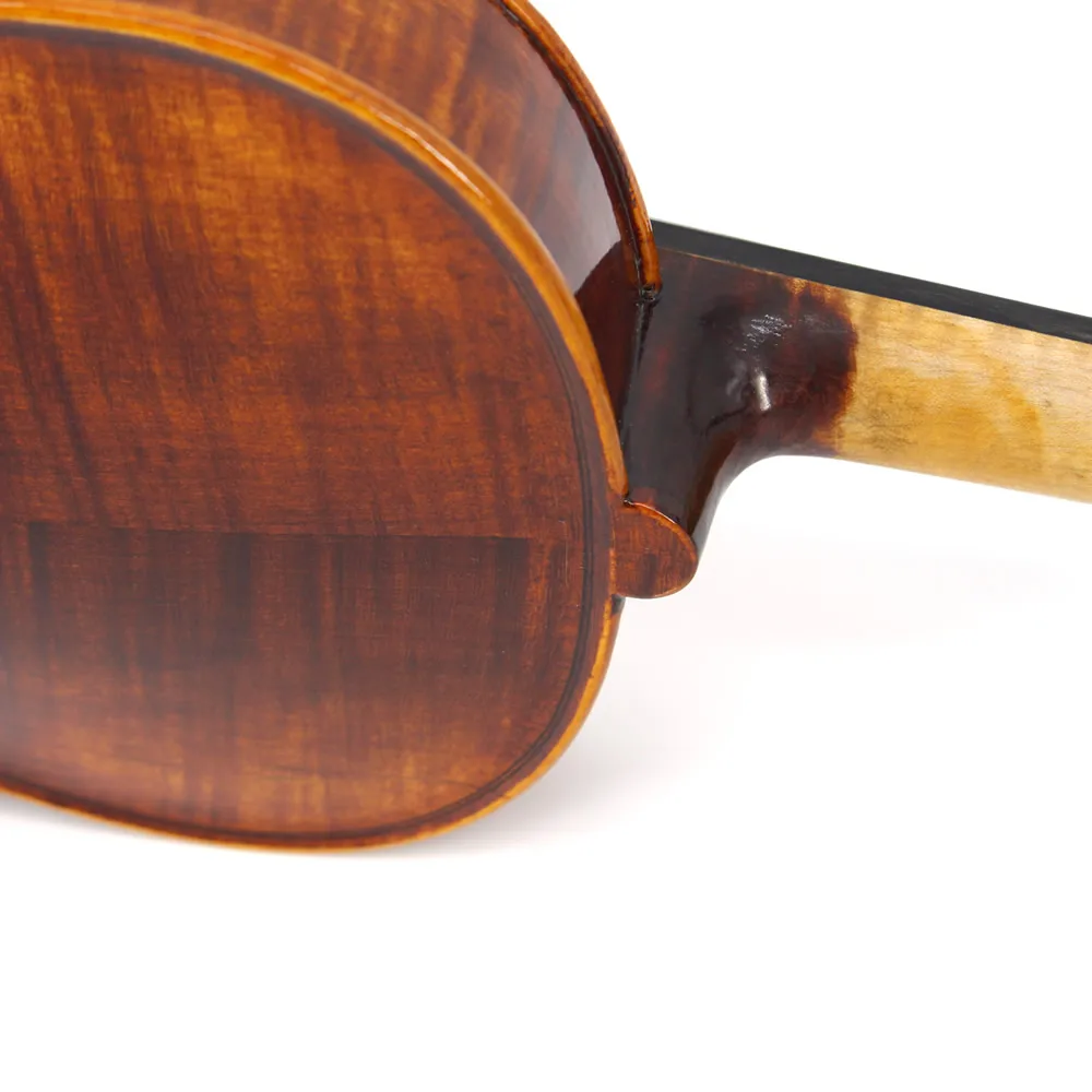 TONGLING Handmade Advanced Violin Oil Varnish Nature Flamed Maple Profession Violin 4/4 Spruce  Ebony Parts with Bow Case Tuner