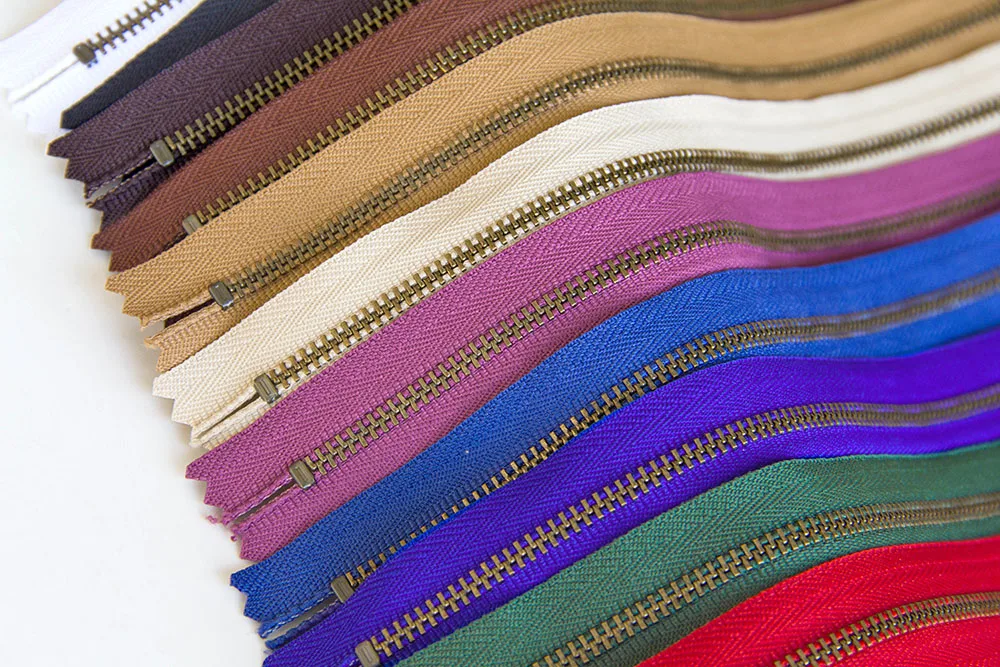 1 قطعة YKK 3 #   سحاب معدني برونزي نهاية قريبة غير قفل DIY حقيبة محفظة سحابات خليط الملحقات #4