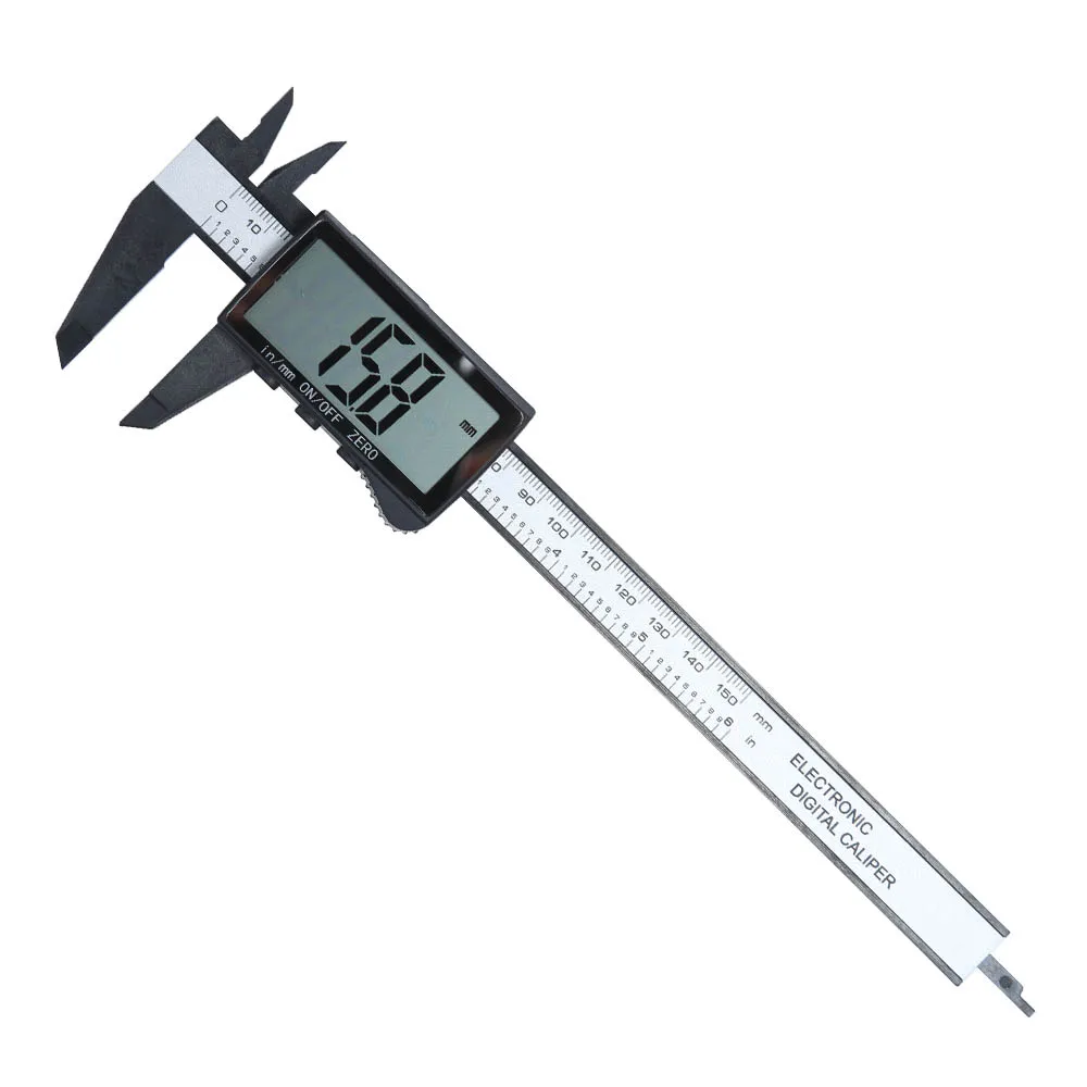 New Electronic Digital Display Vernier Caliper Inch/Metric Conversion 6Inch 0-150mm HD Full-Screen Caliper Measurement Tool