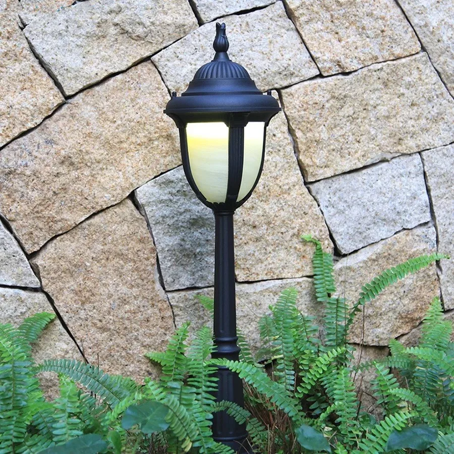 

HAWBOIRRY LED outdoor European retro light outdoor villa garden community balcony park gazebo lawn light vertical street light