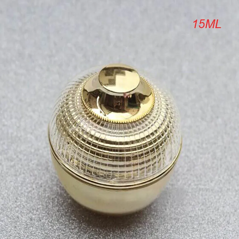 

15ml gold apple shape acrylic jar, plastic 15g cream jar for eye cream, gel moisturizer essence cosmetic packing wholesale