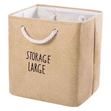 

Cotton And Linen Portable Multi-Purpose Desktop Storage Basket Storage Basket Fabric Storage Basket Snack Storage Box Debris Sto