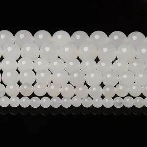 حجر الكوارتز الكريستال الأبيض الطبيعي ، الخرز المستدير لصنع المجوهرات ، سوار حبة DIY ، 4 مم ، 6 مم ، 8 مم ، 10 مم ، بالجملة أفضل 12 حبة بيع بالجملة - رقم 12