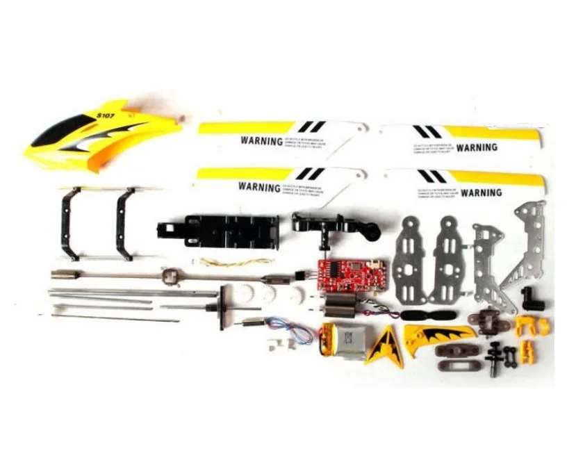 Cabeza principal cuchillas cola Motor A B barra de equilibrio hebillas Grips SYMA S107 S107G piezas de repuesto r/c Mini helicóptero juguetes acceso
