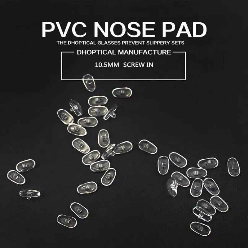 1000 Pair PVC Nose pad Screw in eyewear part  By Dhoptical