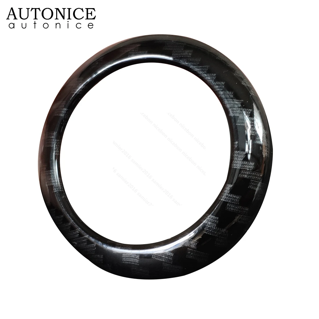 Carbon fiber color or chrome ABS Pillar Door Stereo Speaker Cover Ring trim fit For toyota Corolla 2014-2018