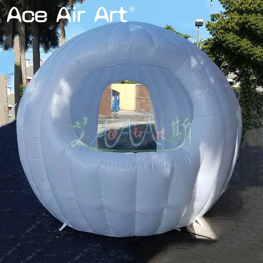 

High Quality Round Inflatable Food Sale Stall,Music Booth,Concesstion Event,News Kiosk for Night Club or Exhibition