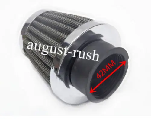 small-displacement Mushroom 42mm Spike Air Filter Intake Cleaner for 125cc 110cc 140cc 250cc ATVs Dirt bike