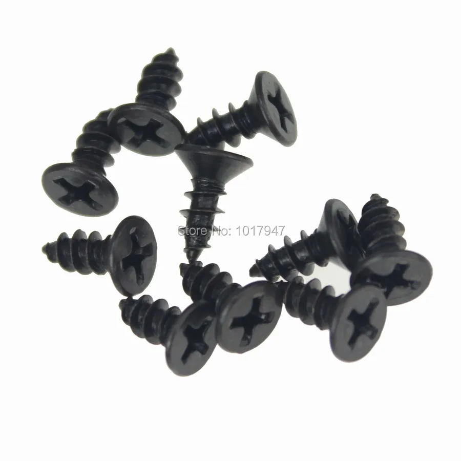 5000 pieces lot New Black PC Computer Case Fan Cross Screw for Fastener