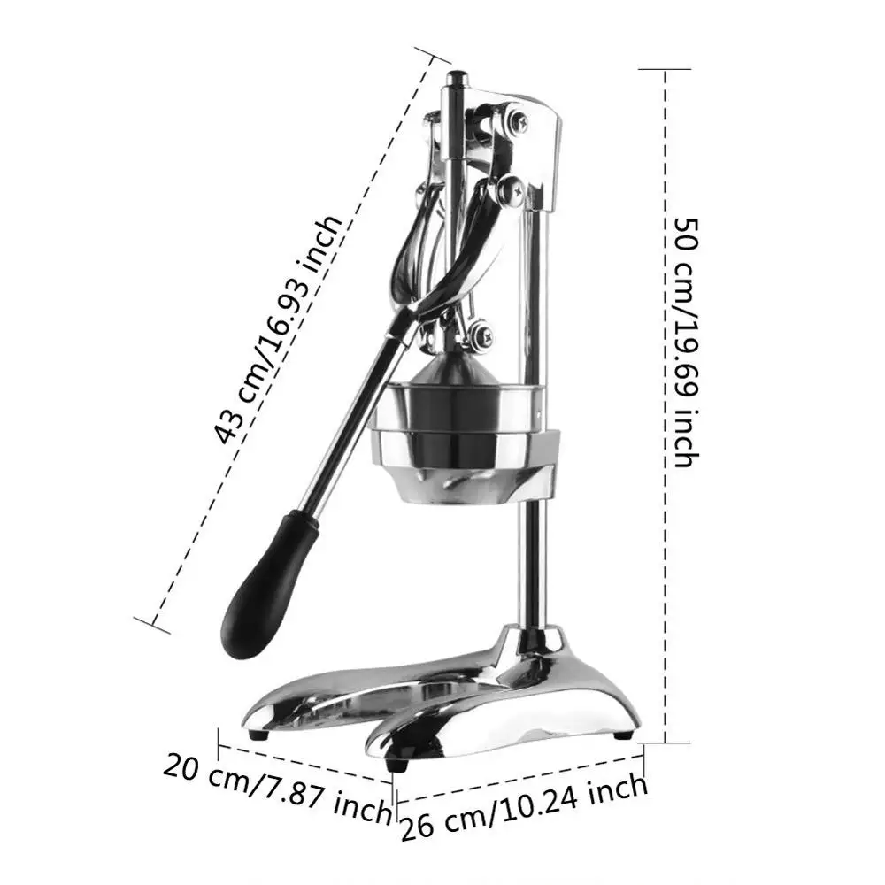Imagem -06 - Espremedor Manual da Imprensa do Espremedor Extrator do Suco de Fruto Limão Laranja Romã Comercial ou Agregado Familiar Aço Inoxidável