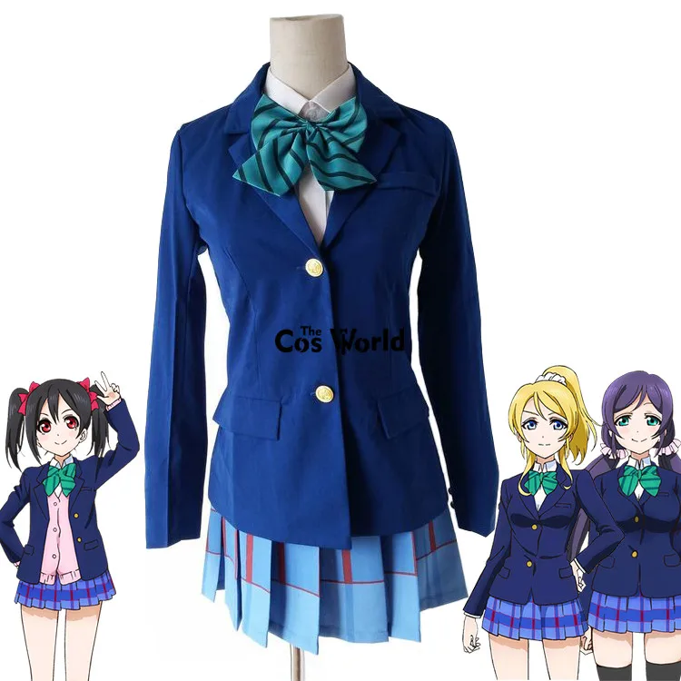 Love Live Winter Otonokizaka High School Uniform Kousaka Honoka Yazawa Nico Ayase Eli Outfits Anime Customize Cosplay Costumes