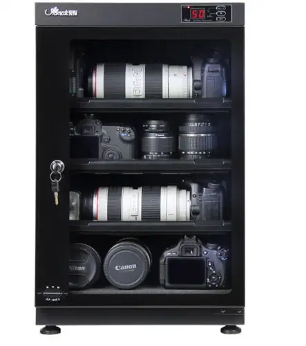 

Коробка для сухих шкафов с цифровым управлением и осушителем 85 л для хранения объектива камеры